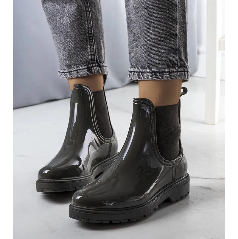 Gemre Green Wellington Boots Kemi