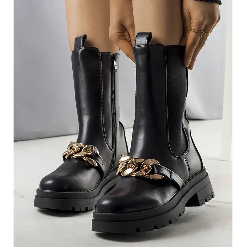 Gemre Insulated black ankle boots Vladim