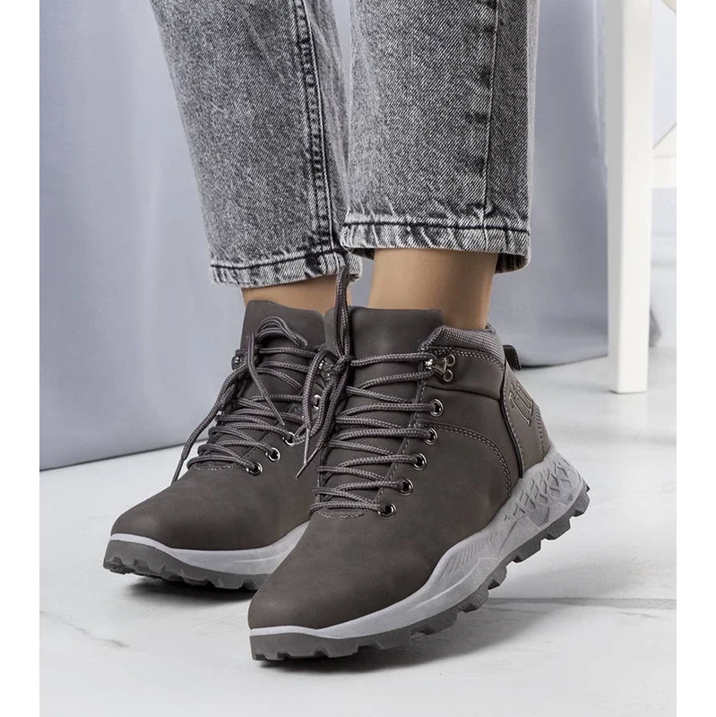 Gemre Gray insulated womens hiking boots Adleri 106995566