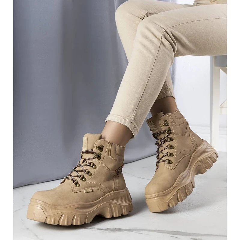 Gemre Beige hiking boots Big Star