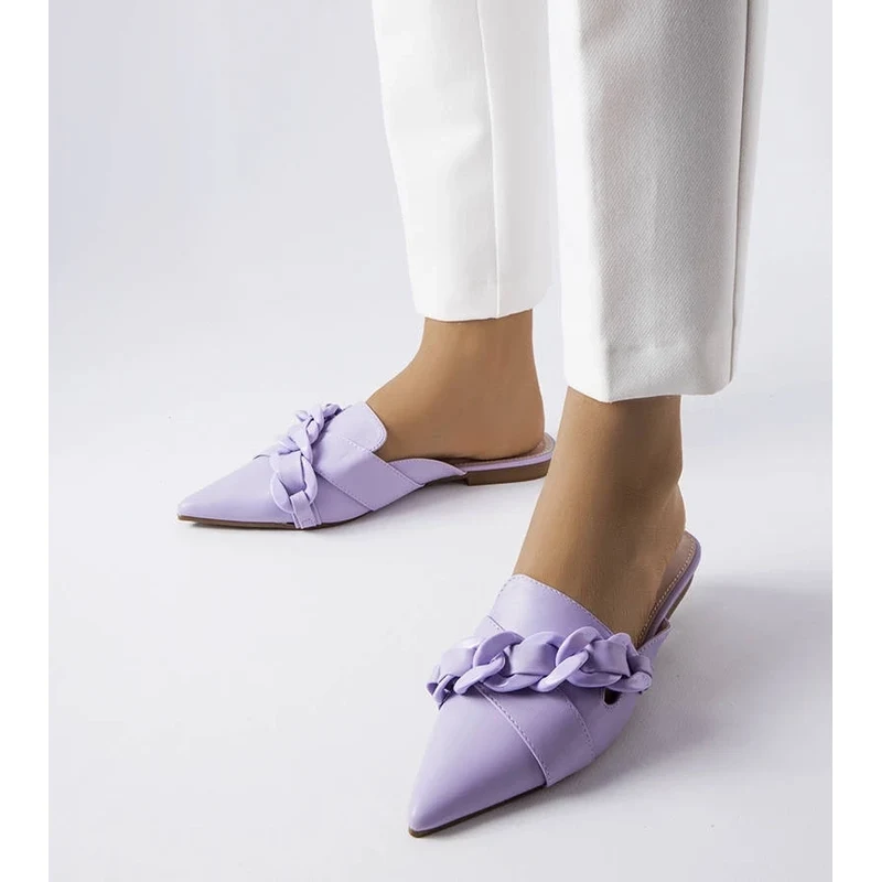 marka niezdefiniowana Purple Chain Slides Patenaude