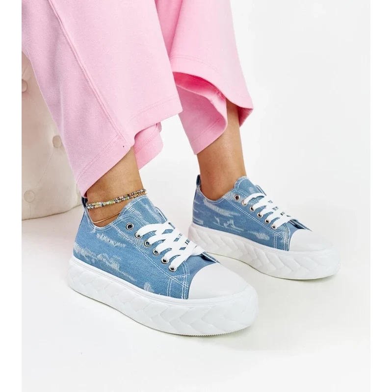 Gemre Blue high-platform sneakers Almaz