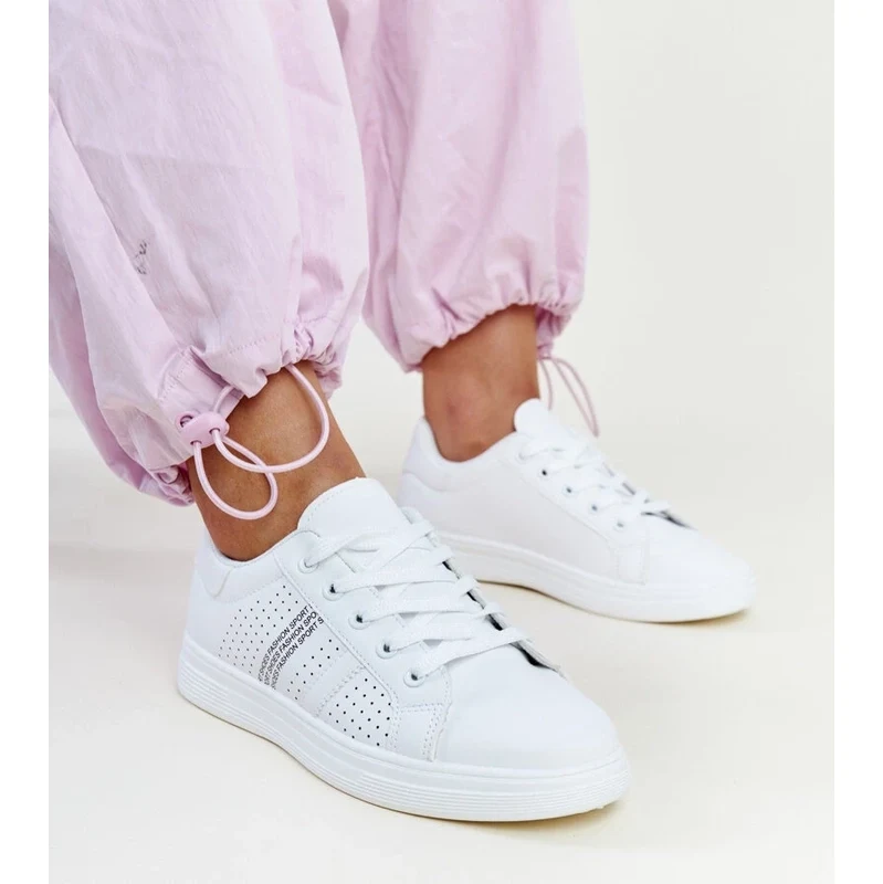 Gemre White eco leather sneakers Berdine