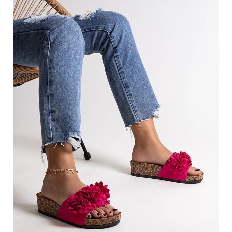 D/CEO Black slippers with fur insulated Valle 106996082
