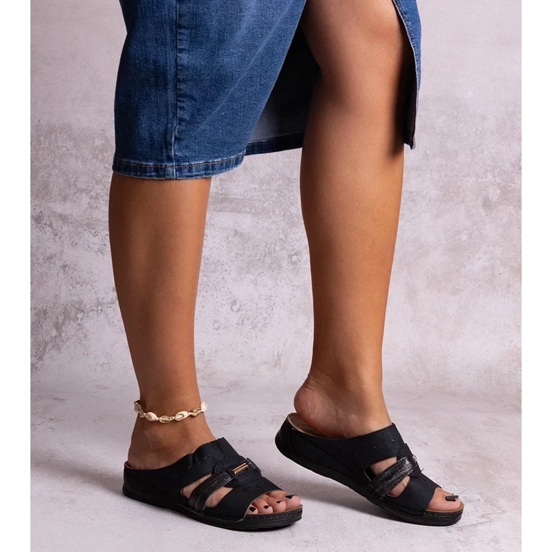 Gemre Black classic Karime flip-flops