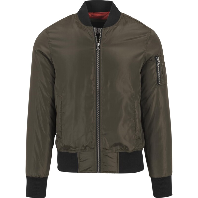 Urban Classics 2-Tone Bomber Jacket darkolive/černá
