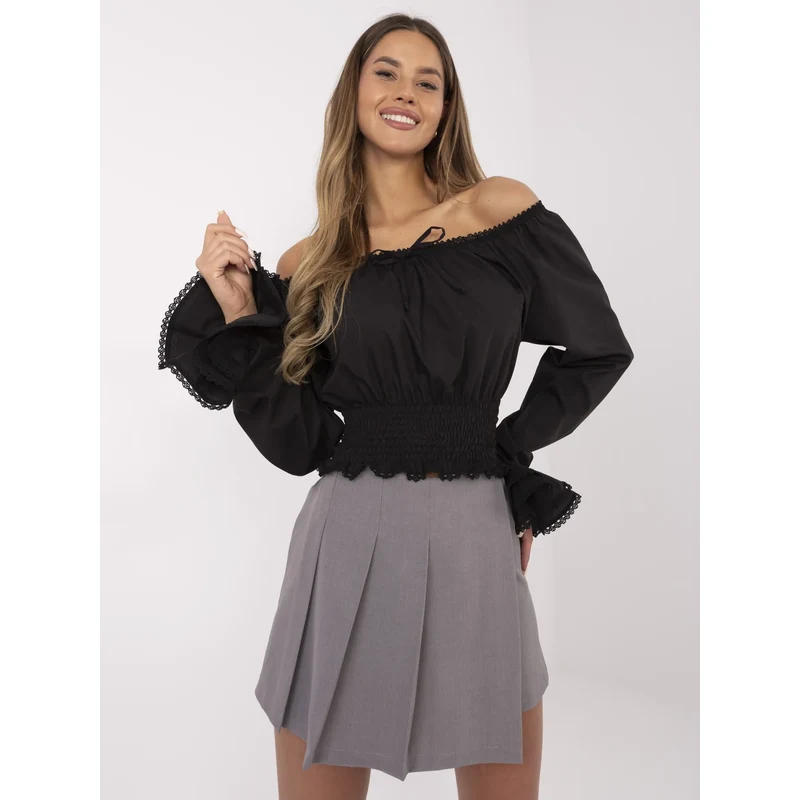 Italy Moda Skirt-MI-SD-88662.92-gray
