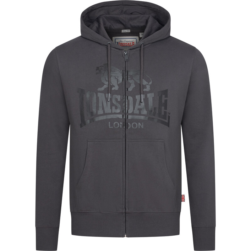 Lonsdale Mens hooded zipsweat jacket slim fit 106997408