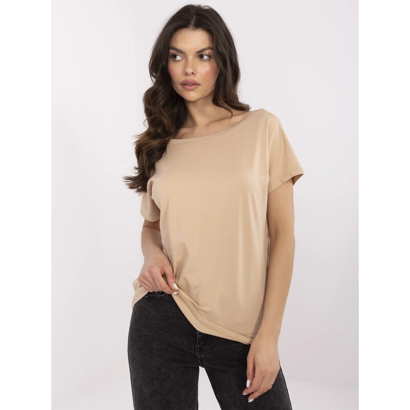 BASIC Feel Good T-shirt-RV-TS-4662.93-camel