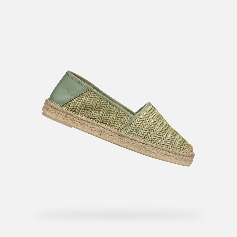 Světle zelené dámské espadrilky Geox Lampedusa - Dámské 106666281