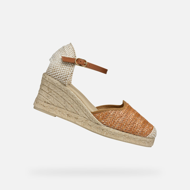 Světle hnědé dámské sandály Geox Gelsa Low - Dámské 106666284