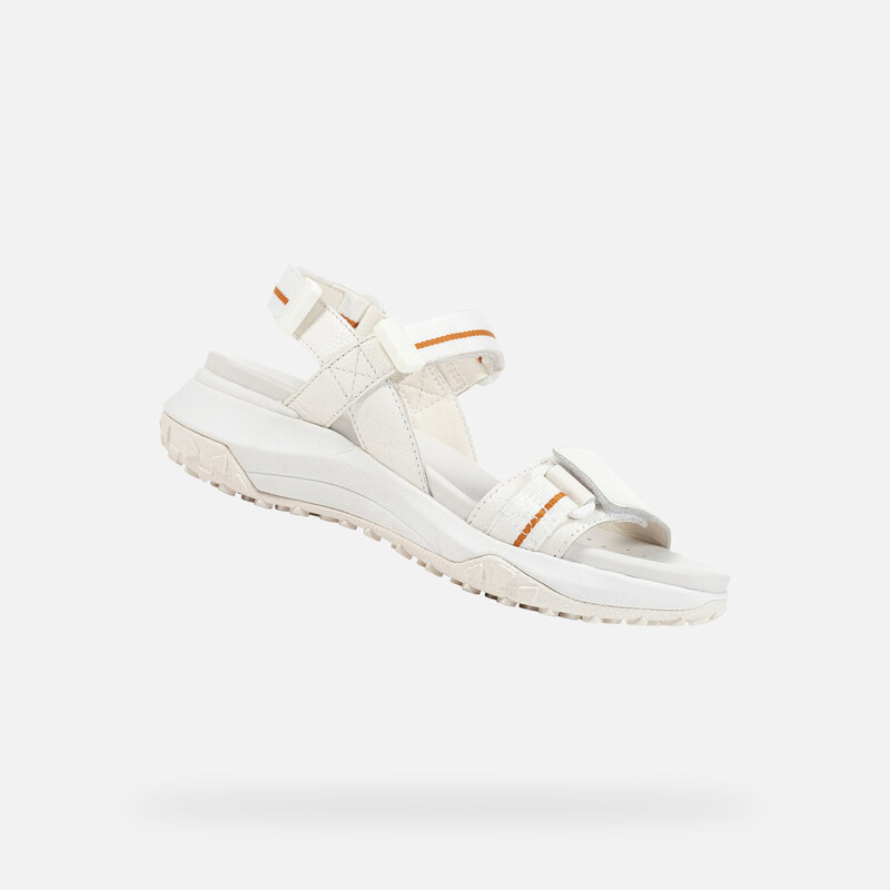 Bílé dámské sandály Geox Sorapis + Grip - Dámské 106997736