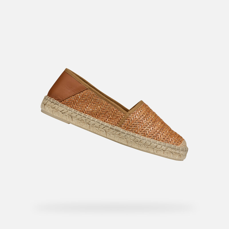 Světle hnědé dámské espadrilky Geox Lampedusa - Dámské 106666595