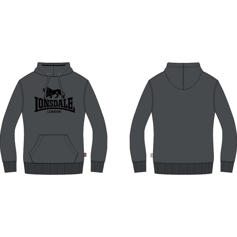 Lonsdale Mens hooded sweatshirt slim fit 106997965