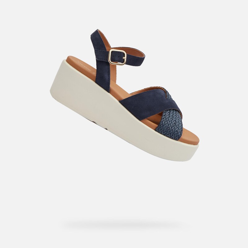 Tmavě modré dámské sandály Geox XAN2.2S - Dámské 106998120