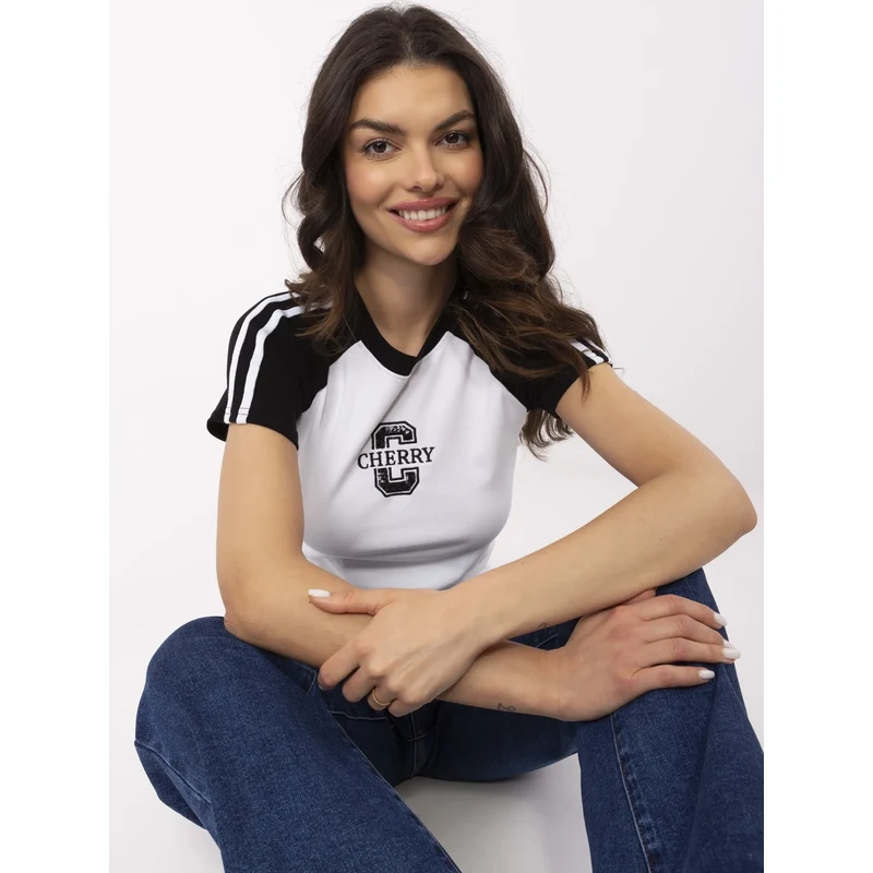 Trendy. ING T-shirt-NM-TS-NG3772.82-white-black