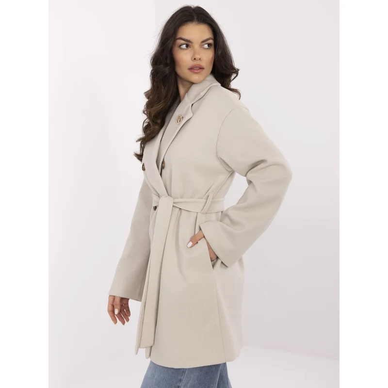 Och Bella Coat TW-PL-BI-28987.85-light beige