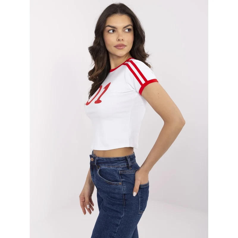 Trendy. ING T-shirt-NM-TS-NG25218.83-white-red