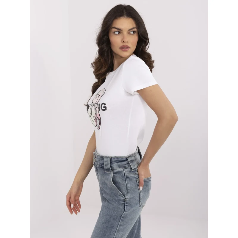 Vinceotto T-shirt-NM-TS-JX-09328.65P-white-pink