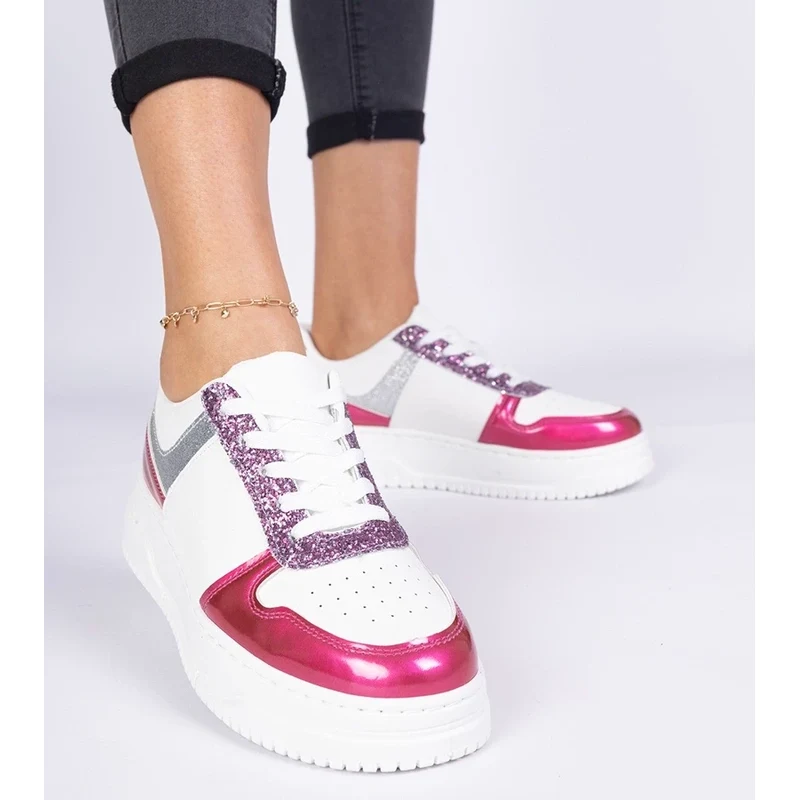 Gemre Pink womens sneakers with thick soles Dolla