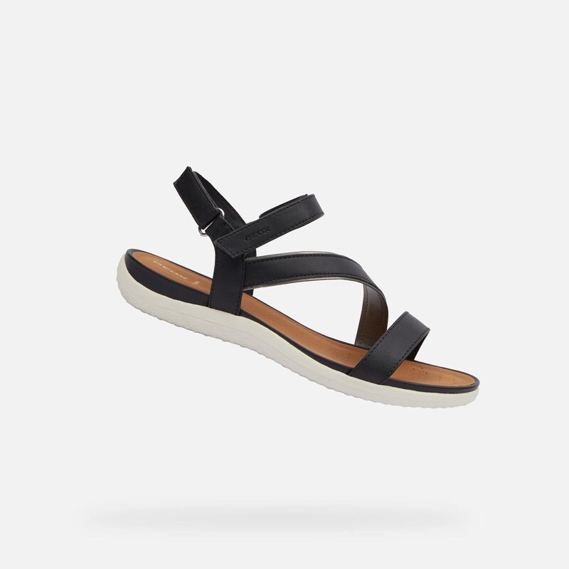 Černé dámské sandály Geox Vega - Dámské 106999202