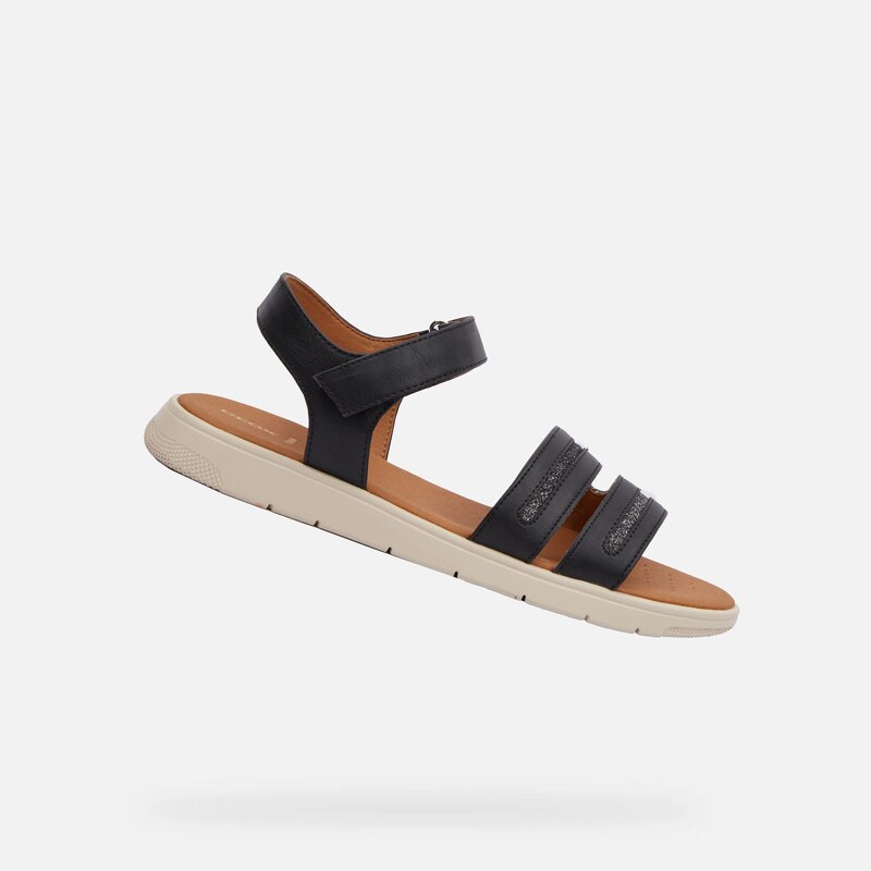 Černé dámské sandály Geox Dandra - Dámské 106667875