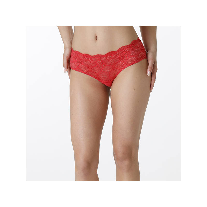 WONDERBRA GLAMOUR SHORTY - Womens lace panties - red