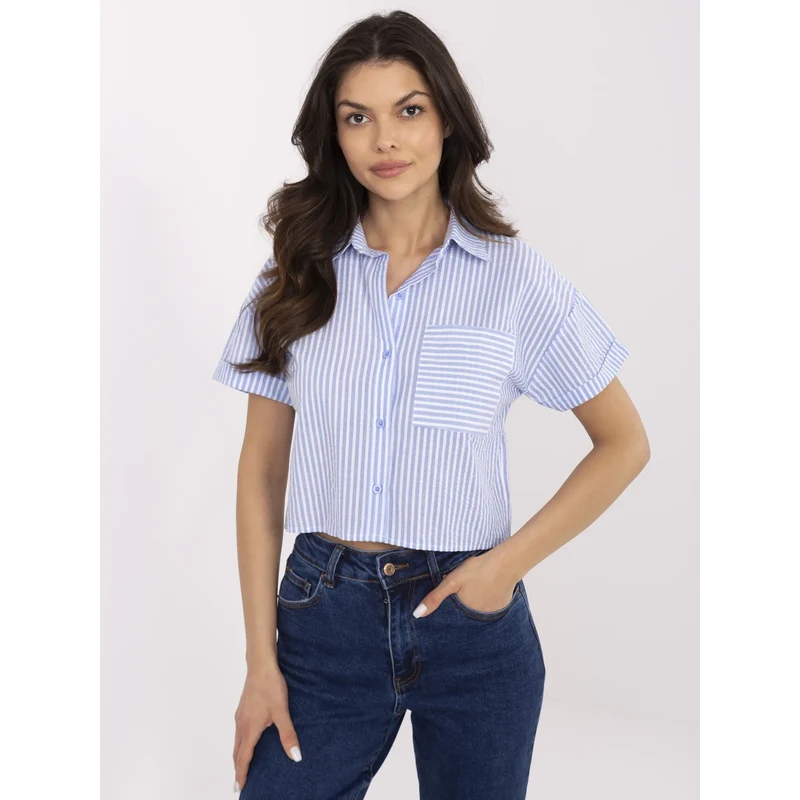 Vinceotto Shirt-NM-KS-KA-01148.50P-white-blue