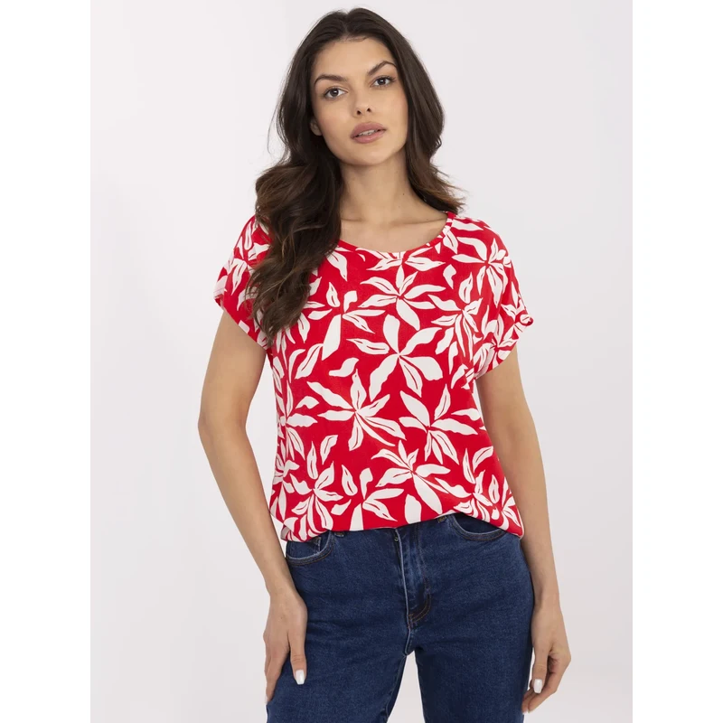 Sublevel Blouse-D73771M10978X-coral