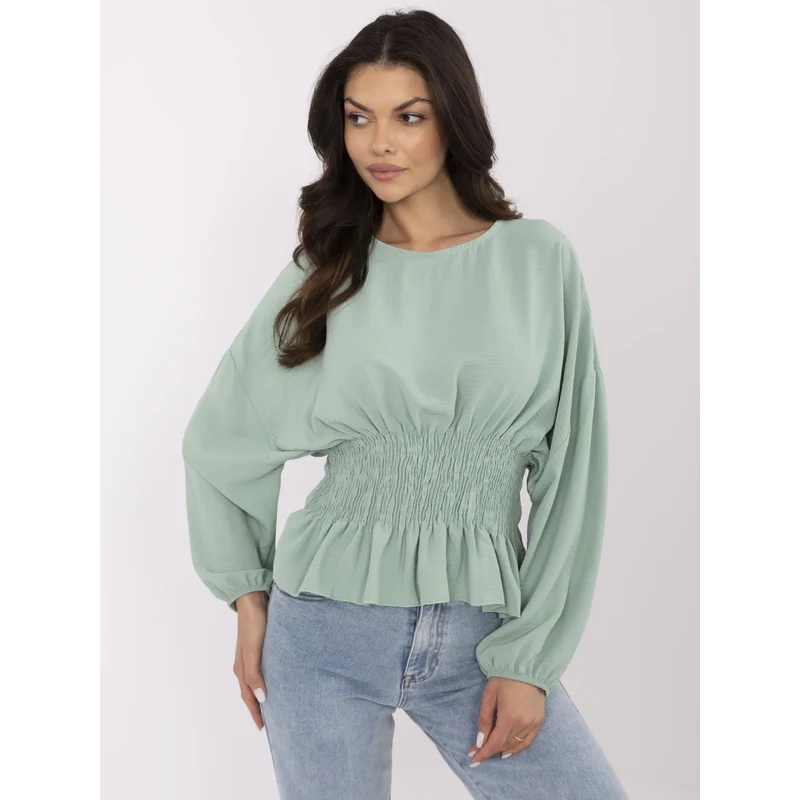 Sublevel Blouse-D50021F11088A-pistachio