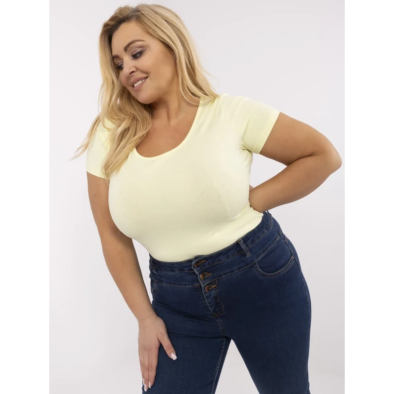 RELEVANCE T-shirt-RV-TS-A556.03-light yellow