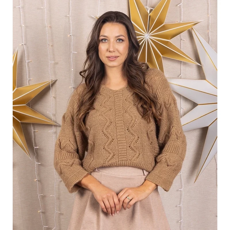 Gemre Soft brown long-sleeve sweater Rianne 107093644