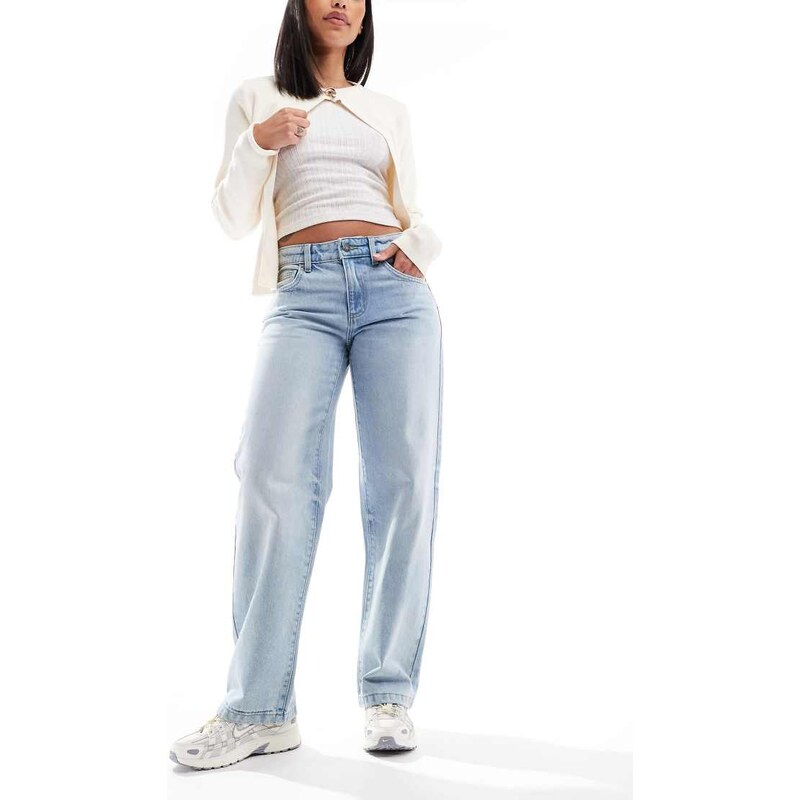 Cotton On low rise straight jean in blue