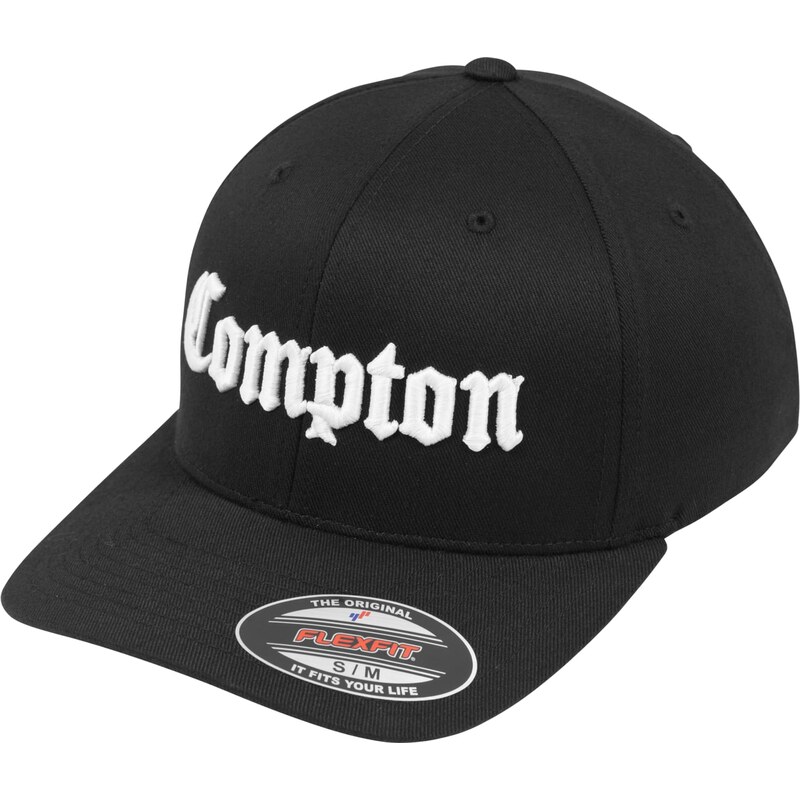 Mister Tee Čepice Compton Flexfit blk/wht