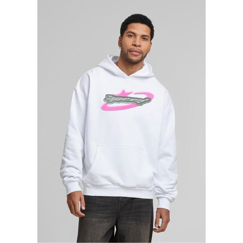 Mister Tee MMikina s kapucí Speed Logo bílá