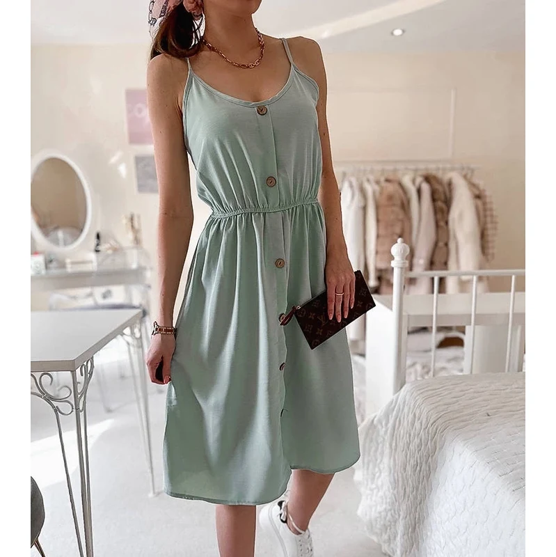 Gemre Green strappy dress Aubin