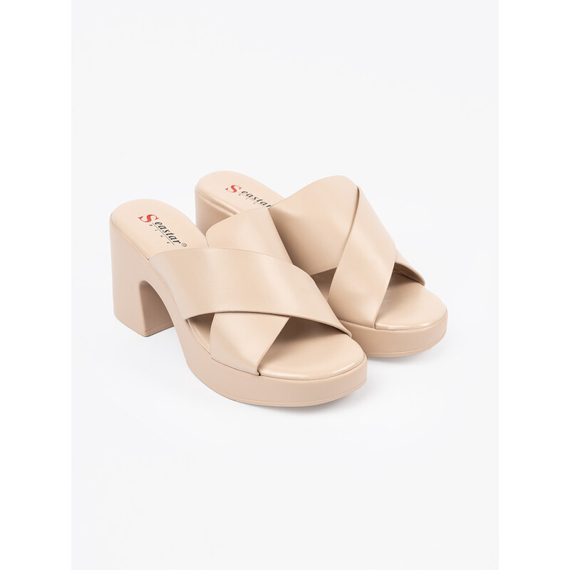 SEASTAR Beige stiletto sandals