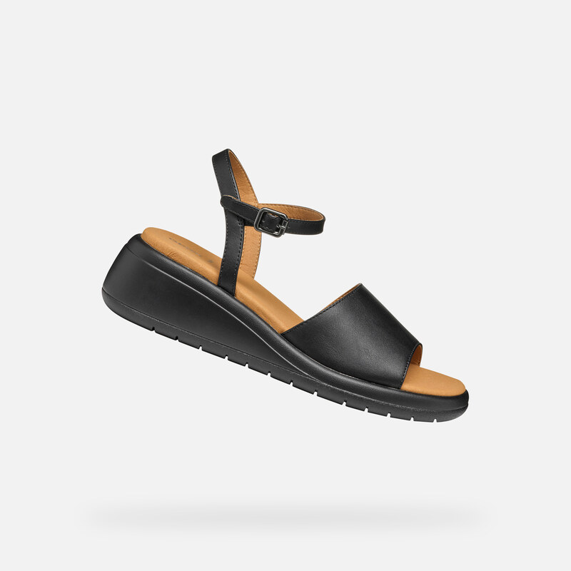 Černé dámské sandály Geox Meliconia - Dámské 107010710