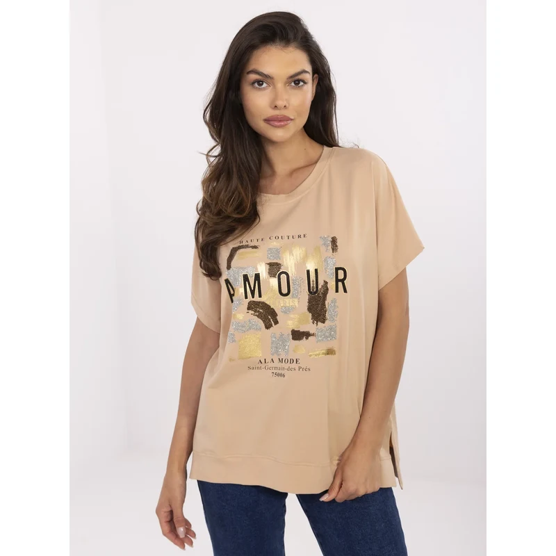 Calimera Blouse-CLM-BZ-1701.81-camel