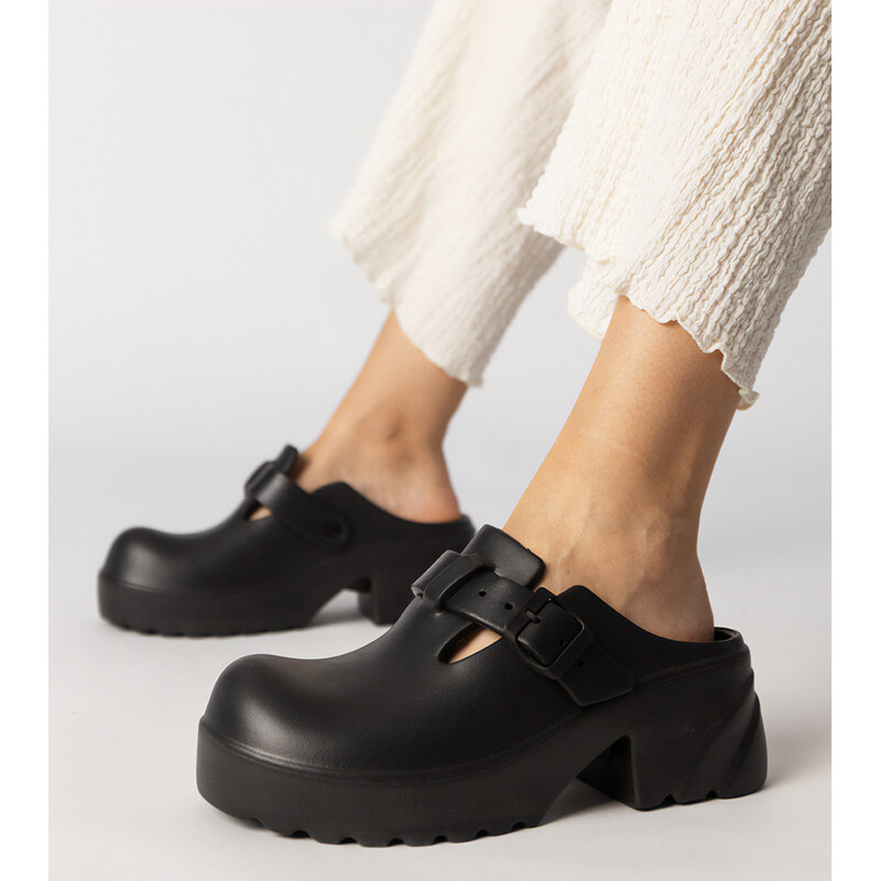 D/CEO Gemre Black covered clogs Ferina 107011352