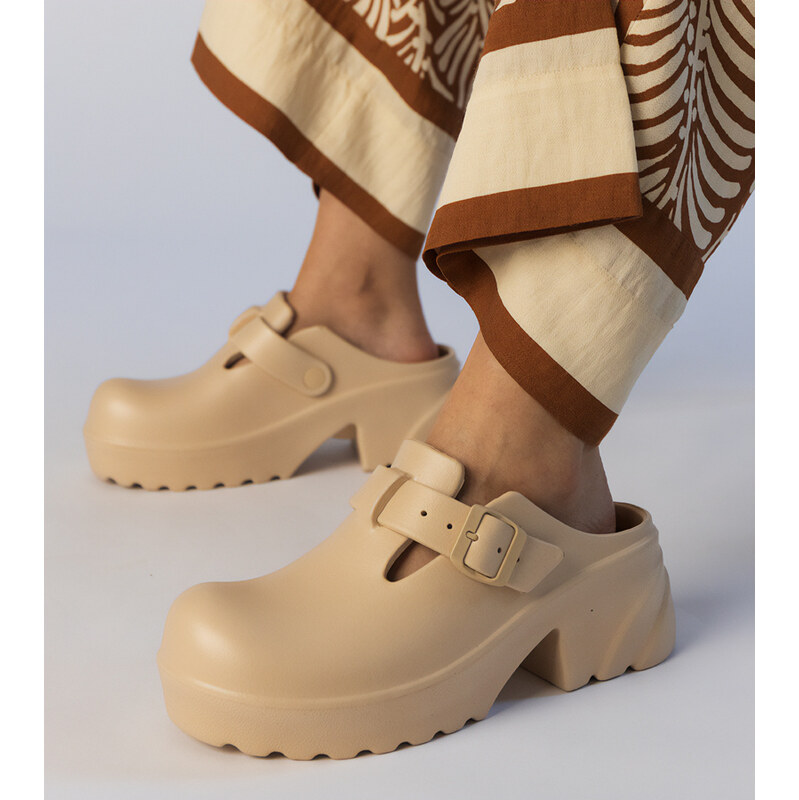 D/CEO Yellow flat-soled sandals Kates 107011364