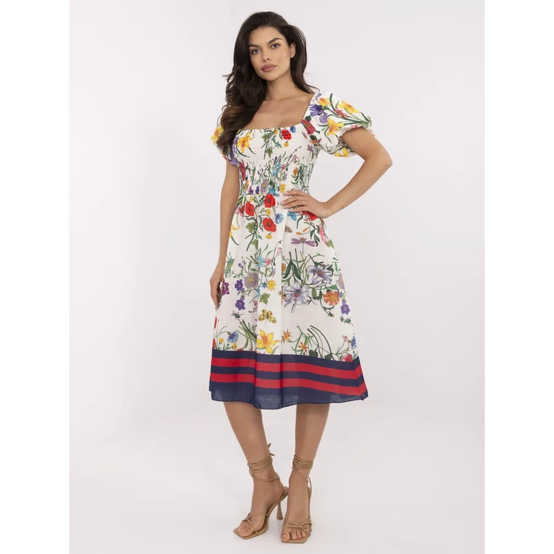 Italy Moda Dress-DHJ-SK-19396.76-ecru