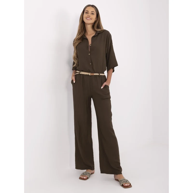 Italy Moda Trousers-MI-SP-6560.73P-dark brown