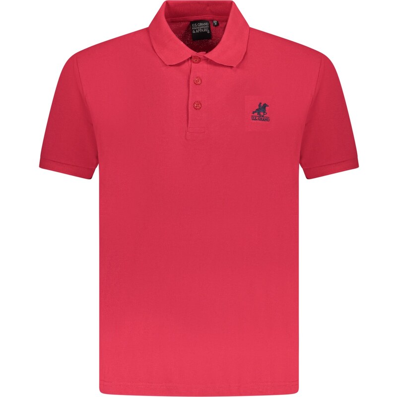 U.S. GRAND Pánské červené polo triko
