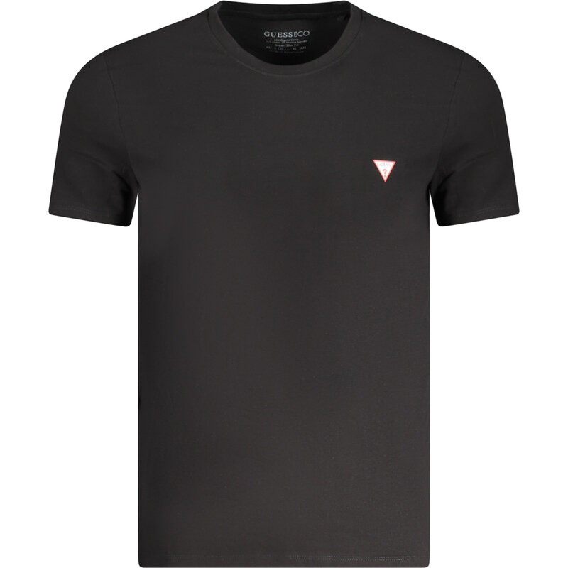 Černé triko GUESS JEANS s krátkým rukávem