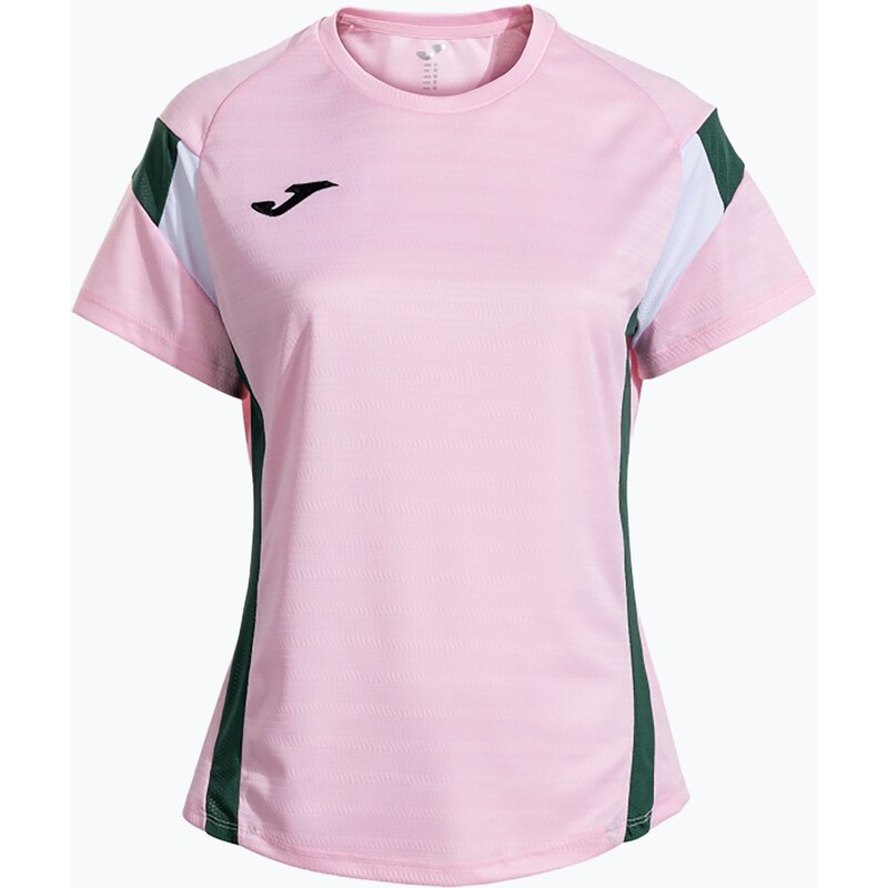 Dámské tenisové tričko Joma Montreal pink/green