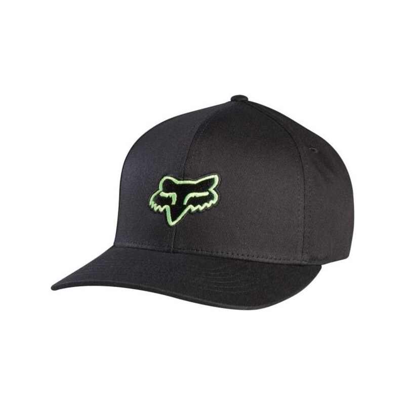 Kšiltovka Fox Legacy flexfit hat black/green S/M