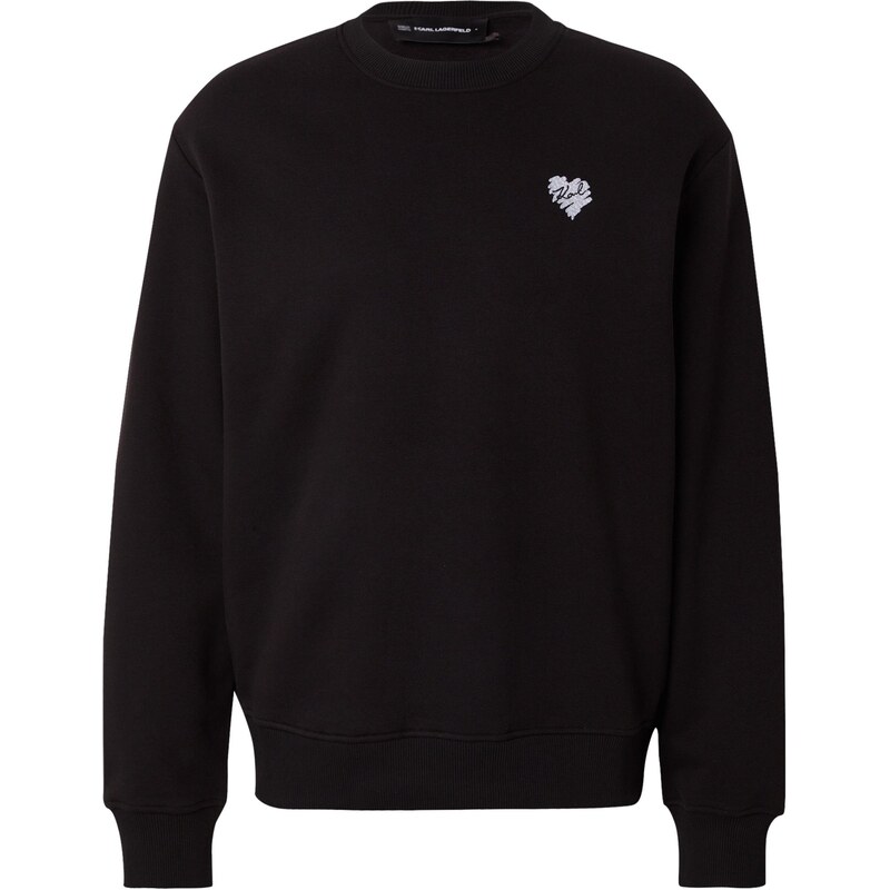 Karl Lagerfeld Mikina Hearts černá / bílá