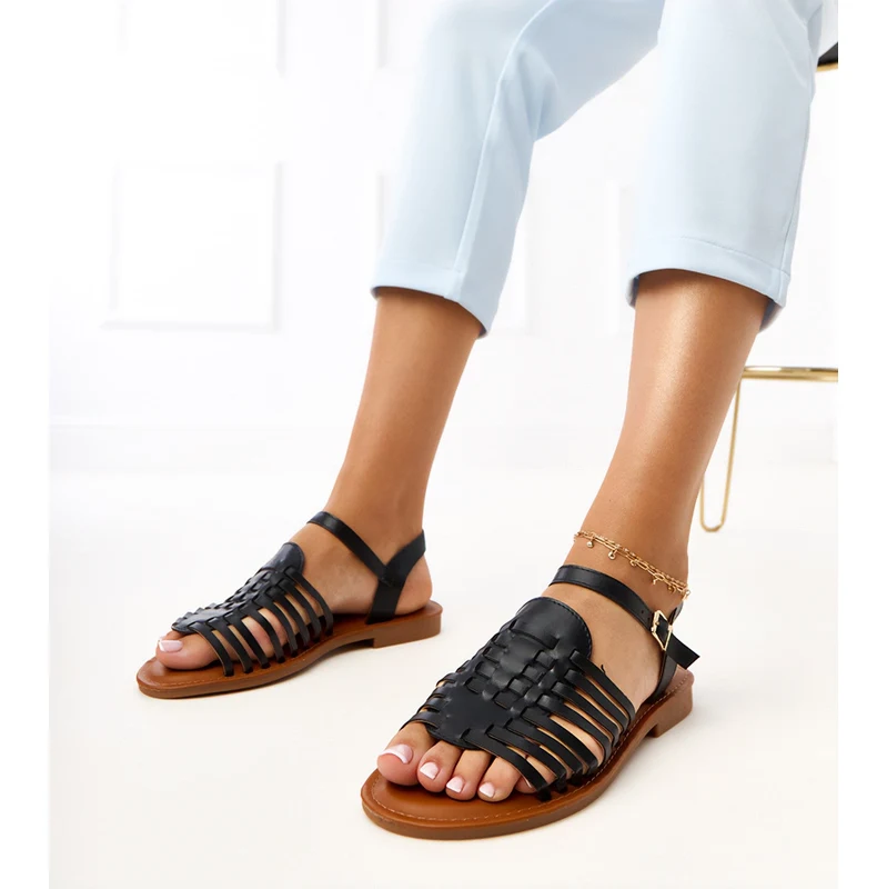 Gemre White Flat Roman Sandals Everlay 108967511