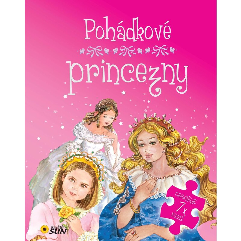 Nakladatelství SUN Pohádkové princezny - 7 puzzle s pohádkou